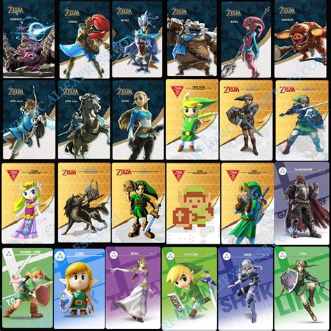 what are zelda nfc cards|amiibo zelda botw list.